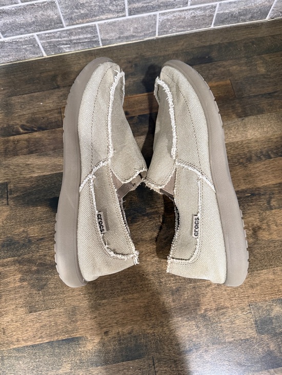 Crocs Santa Cruz Mens Loafers Tan Size 12 - Picture 9 of 11